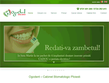 Tablet Screenshot of ogodent.ro